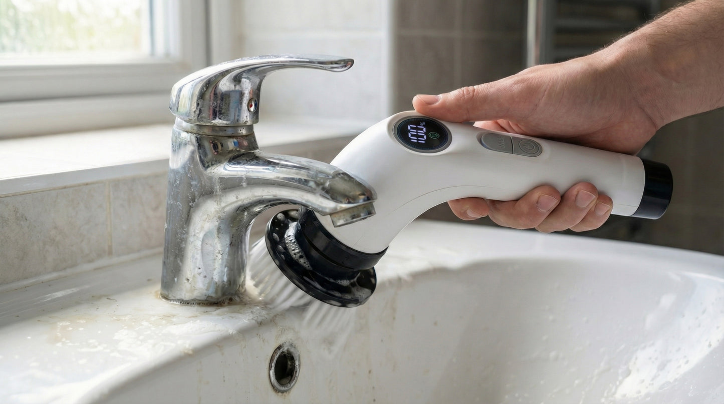 BrightSpin Pro™ Electric Cleaning Scrubber (7 Heads + Extendable Handle)